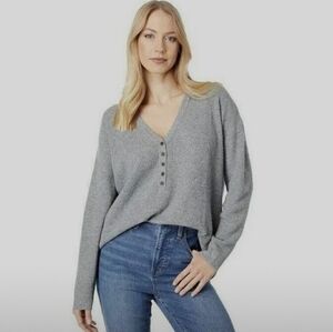 Madewell Ribbed Popover Long Sleeve Sweater Size XS